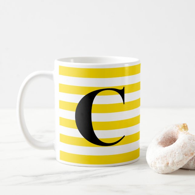 Caneca De Café Letra C Mug (Com Donut)