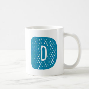 Caneca De Café Letra D Design.