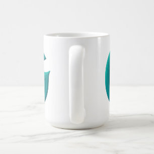 Caneca de Café Letra G Abstrata Minimalista