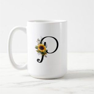 Caneca De Café Letra girassol P Camisa gráfica para mulheres acas