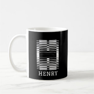 CANECA DE CAFÉ LETRA INICIAL H - ALFABETO H