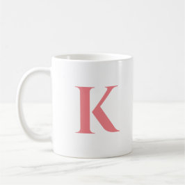Caneca De Café Letra inicial | Tendência de Na moda moderna monog