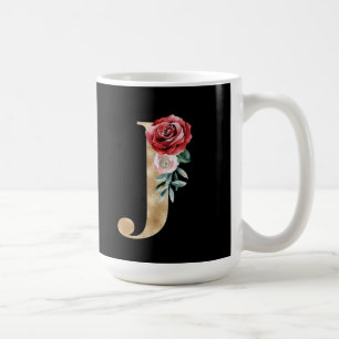 Caneca De Café Letra J das iniciais dos feriados de inverno