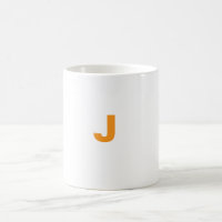 Letra J mug personalizada