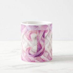 Caneca De Café Letra J Púrpura, rosa-quente, J