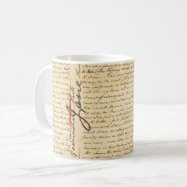Caneca De Café Letra Jane Austen Coffee Mug