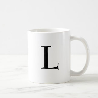 Caneca De Café "Letra L "