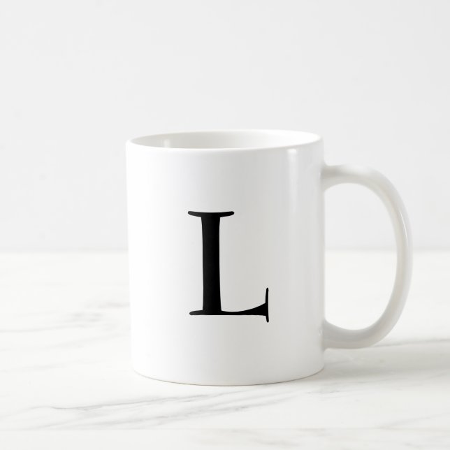 Caneca De Café "Letra L " (Direita)