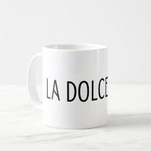 Caneca De Café Letra La dolce vita italiana