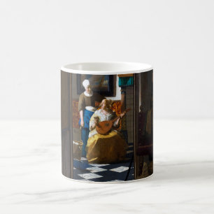 Caneca De Café Letra Love, Johannes Vermeer