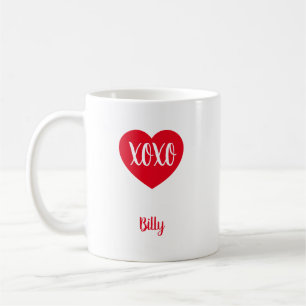 Caneca De Café Letra Love Namorados Heart