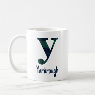 Caneca De Café Letra Minúscula y em Xadrez e Nome