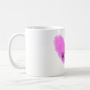 Caneca De Café Letra monograma do nome do casal de noivos com cor