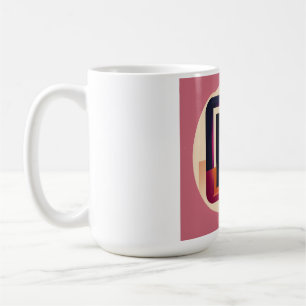 Caneca De Café Letra P Monoespaçada em Blocos – Marca de Letra Ve