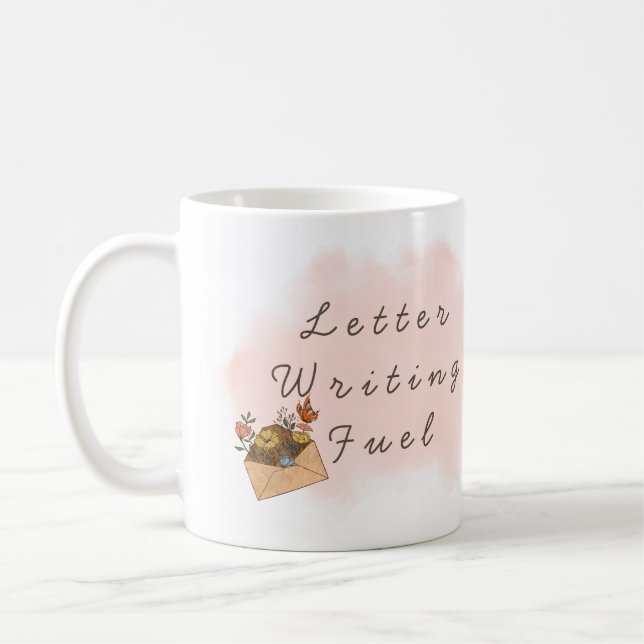 Caneca De Café Letra Personalizada Mug Escrevendo  (Esquerda)