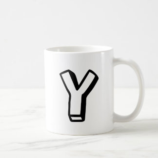 Caneca De Café Letra Y