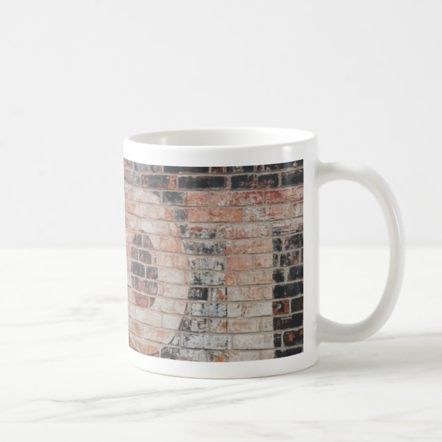 Caneca De Café Letras de Sinalização fantasma desbotadas (Direita)