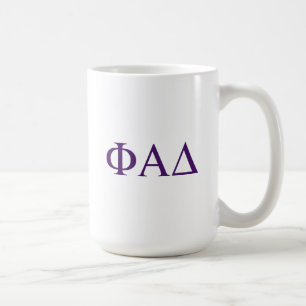 Caneca De Café Letras Gregas Phi Alpha Delta