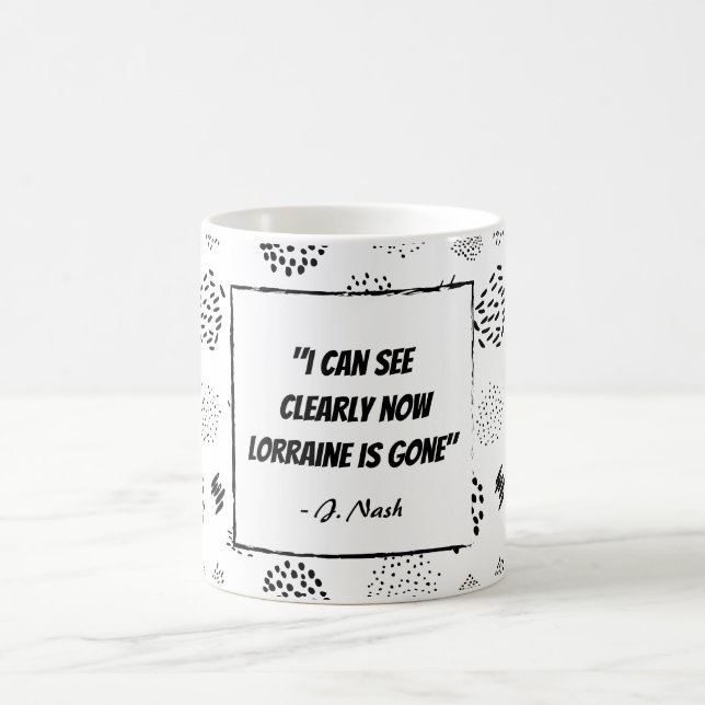 Caneca De Café Letras mal ouvidas engraçadas ao estilo dos anos 8 (Centro)