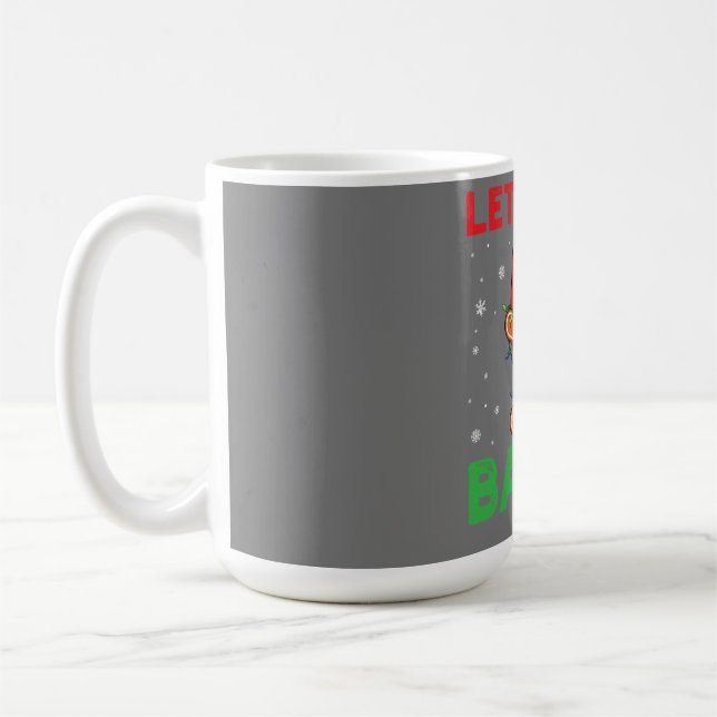 Caneca De Café Let's Get Baked Gingerbread Christmas Cookie Bakin (Esquerda)