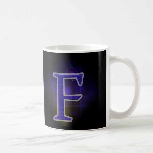 Caneca De Café Letter F (Direita)