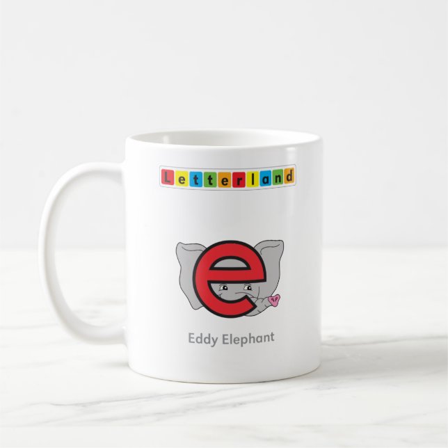 Caneca De Café Letterland | EE agride (Esquerda)