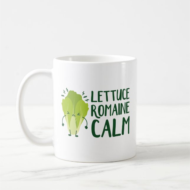 Caneca De Café Lettuce Romaine Calm (Esquerda)