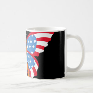 Caneca De Café Leucemia Cancer sanguíneo EUA Bandeira Americana I