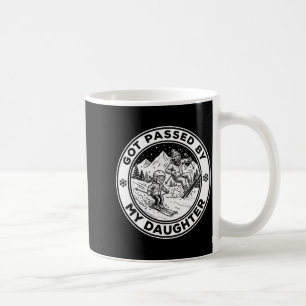 Caneca De Café Levado Pelo Pé Por Minha Filha Divertido Esquiando