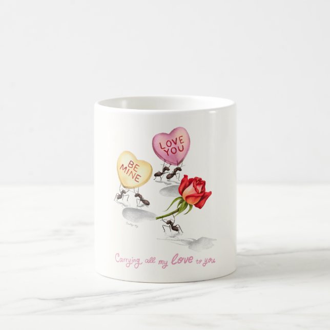 Caneca De Café Levando todo o meu Amor para você (Centro)