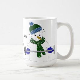 Caneca De Café Levantamento de Peso do Snowman