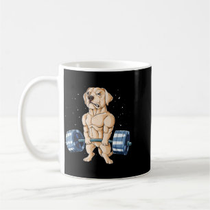 Caneca De Café Levantamento de peso Labrador Engraçado Governo