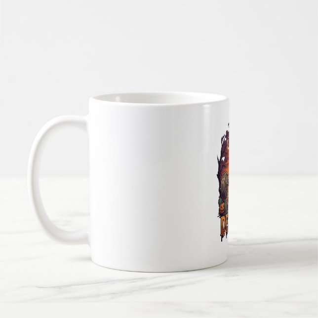 Caneca De Café Levantamento de Peso Morto Esqueleto Haltere Hallo (Esquerda)