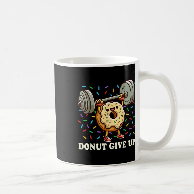 Caneca De Café Levantamento de peso - Rosquinha de ginástica engr (Direita)