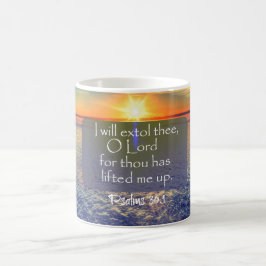 Caneca De Café Levantamento do Oceano com Bíblia de Salmos Verso
