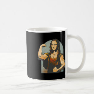 Caneca De Café Levantando Mona Lisa Malhação Bodybuilding