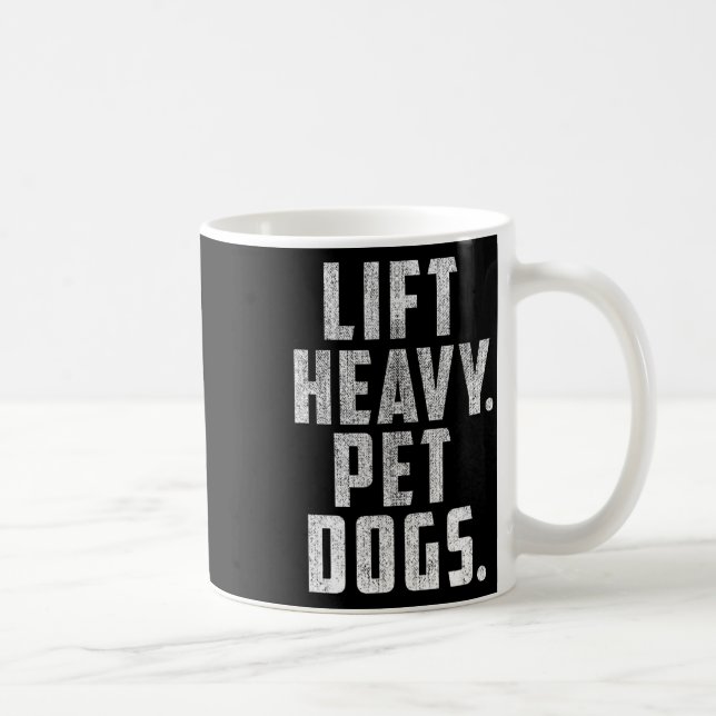 Caneca De Café Levantar Giro Pesado De Cães De Pet E Presente Par (Direita)