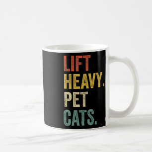 Caneca De Café Levante Gatos Pesados De Animais De Companhia - Ex