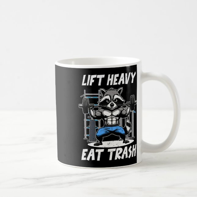 Caneca De Café Levante Pesado Coma Lixo Levantamento de Peso Fisi (Direita)