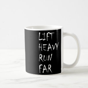 Caneca De Café Levante Pesado Corra Longe Esporte Híbrido Fitness