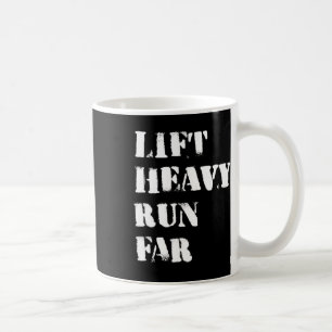 Caneca De Café Levante Pesado Corra Longe Esporte Híbrido Fitness