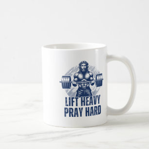 Caneca De Café Levante Pesado Reze Duro