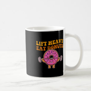 Caneca De Café Levante Rosquinhas De Comida Pesada Engraçada Sobr