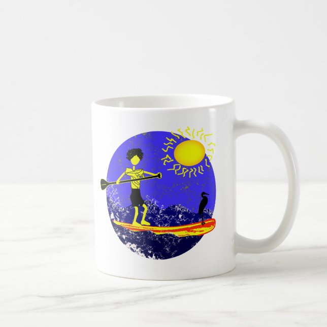 Caneca De Café Levante-se o design da pá (Direita)
