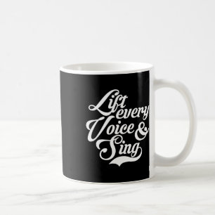Caneca De Café Levante Toda Voz E Cante Preto Afro-Americano A