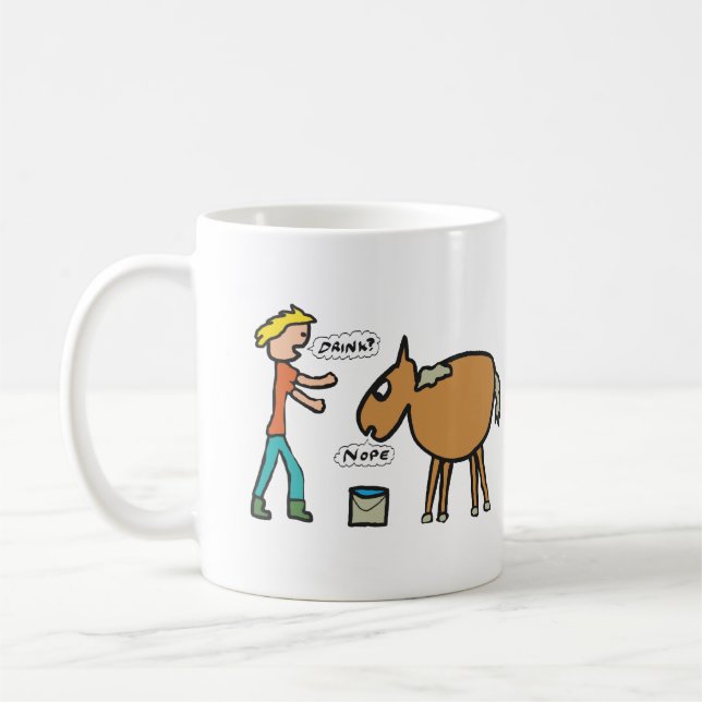 Caneca De Café Levar Um Cavalo À Água (Esquerda)