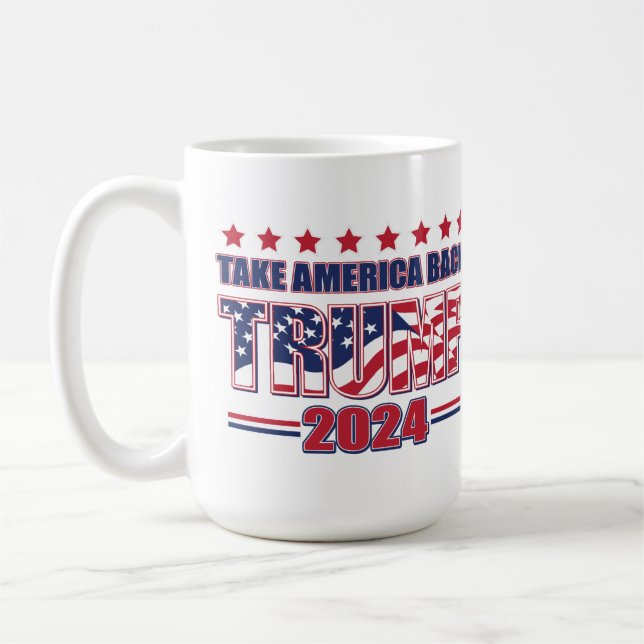 Caneca De Café Leve a América de volta em 2024 (Esquerda)