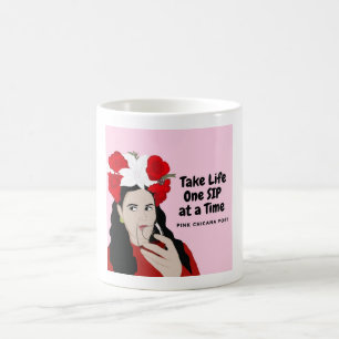 Caneca De Café Leve a vida um passo de cada vez