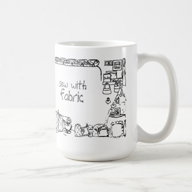 Caneca De Café Leve Com Tecido (Direita)