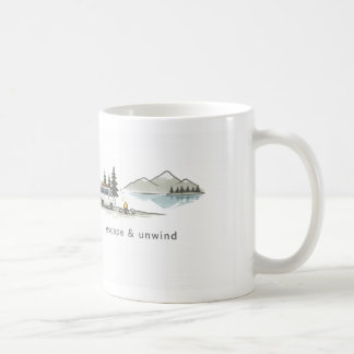 Caneca De Café Leve / Escape & Descontraia – Natureza Minimalista